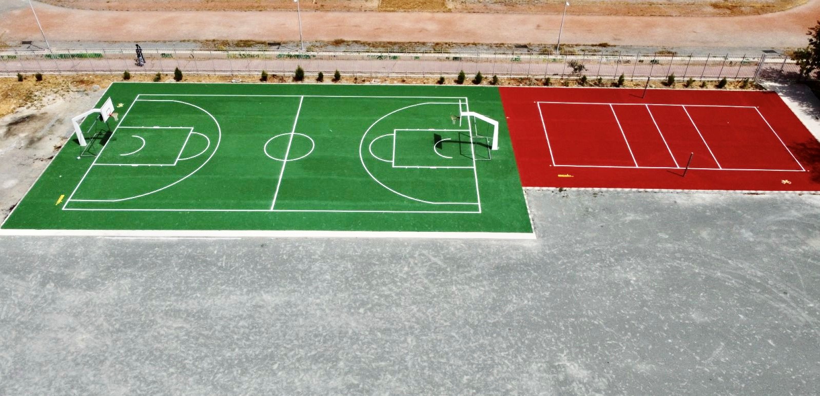 Completed! Upgrade of Outdoor Basketball Court At Aglantzia Gymnasium – Nicosia – Cyprus