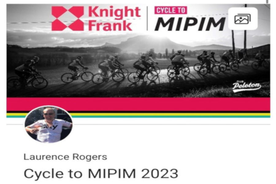FOUNDATION DONATES £1000 TO LAURENCE ROGERS ‘CYCLE FROM LONDON TO CANNES MPIM 2023’