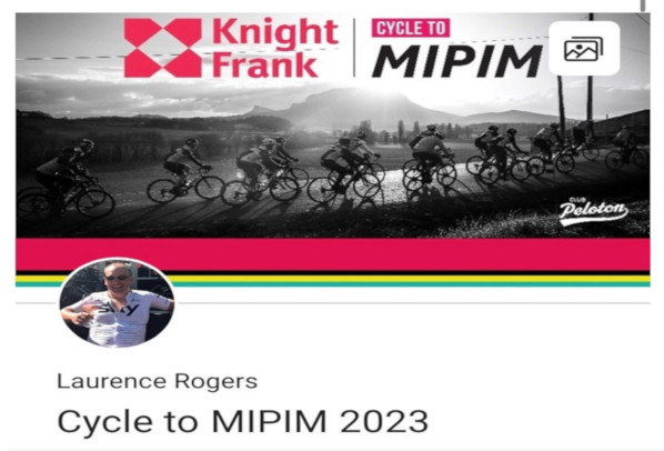 Foundation Donates £1000 To Laurence Rogers ‘Cycle From London to Cannes MPIM 2023’