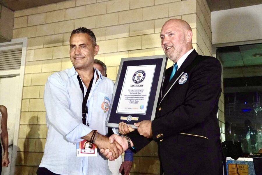 Cyprus, along with the Yianis Christodoulou Foundation and Konstantinos Argyros, broke the GUINNESS WORLD RECORD!